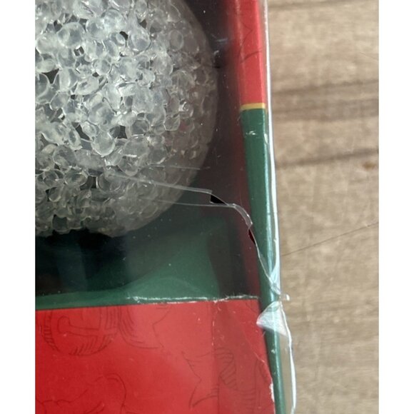 Kurt Adler 10-Light Set Clear Snowball Globe Christmas Tree String Lights WORKS! - Picture 3 of 4